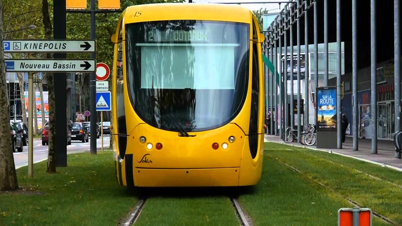 Terminus tram ligne 2 Mulhouse Nouveau Bassin.