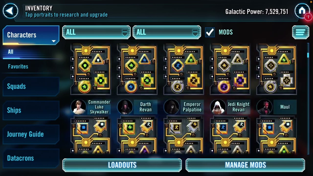 Roster Review - What Makes a Mod Good? - SWGOH - Mod Guide
