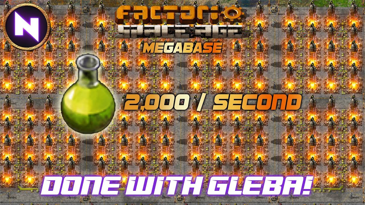 NEVER GLEBA AGAIN! 2000 Agricultural Science / SECOND | 07 | Factorio Space Age Megabase