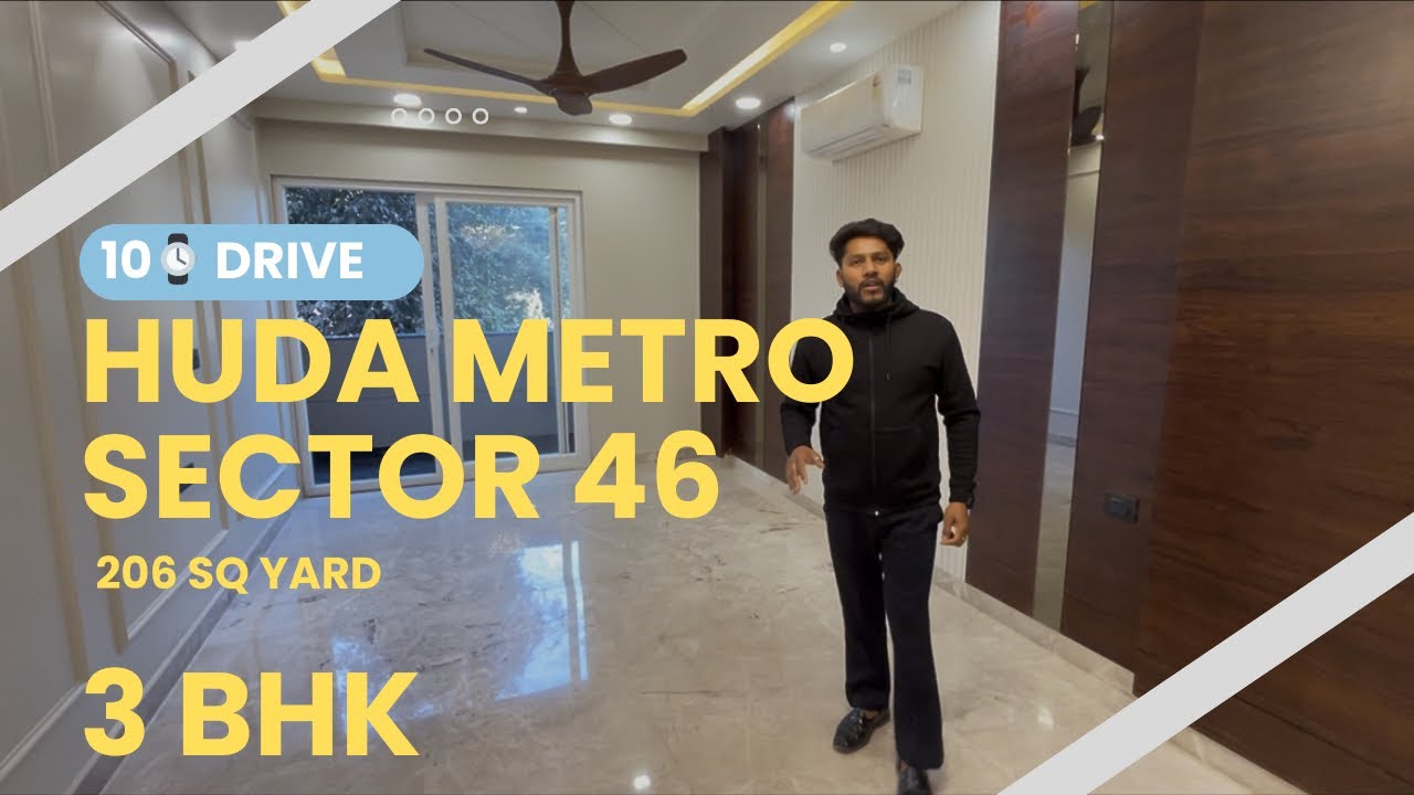 Luxury Builder Floor For Sale In Sector 46 Gurgaon // 206 sq yard // 3 Bhk // 10 mnt drive to metro