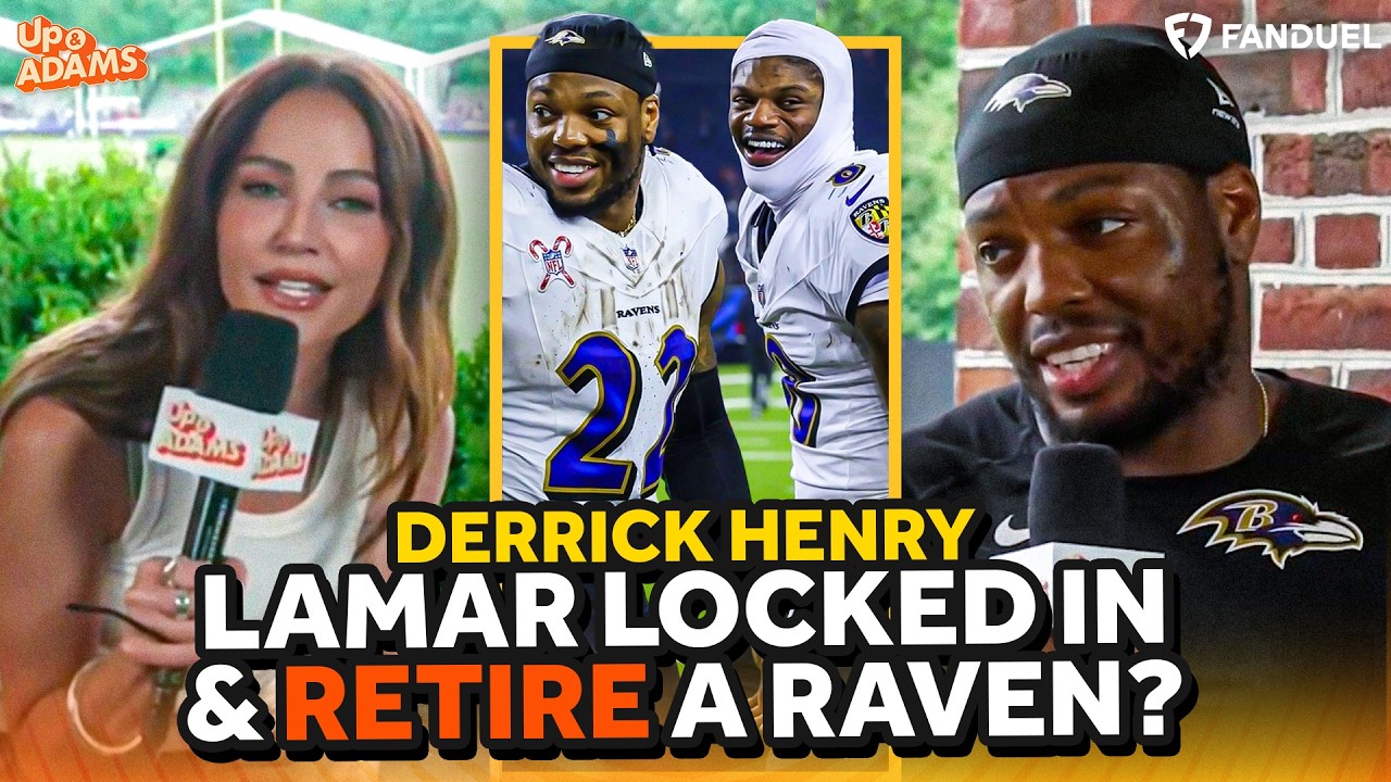 RB Derrick Henry talks LOCKED IN Lamar Jackson, Declan Doyle, Ja'Kobi Lane HYPE, & Retire a Raven?!