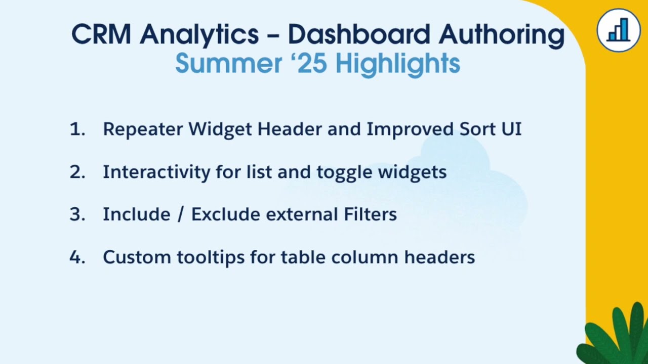 CRM Analytics (Authoring) Summer 25 Preview