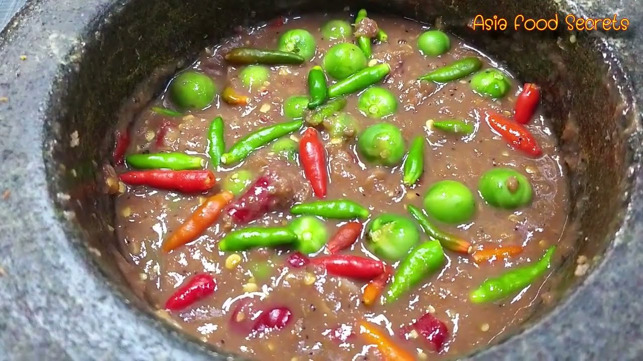 5 เคล็ดลับ ตำน้ำพริกกะปิ ทำวิธีนี้ใครตำก็อร่อย Asia Food Secrets