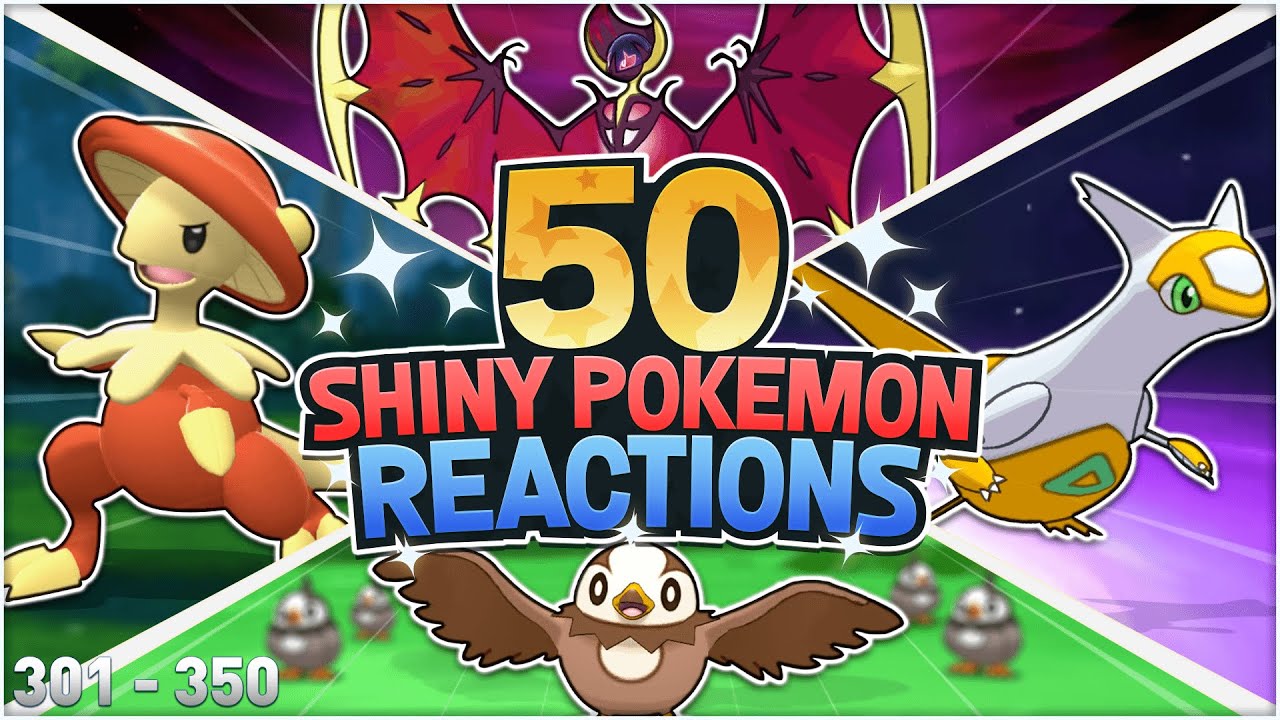 50 INSANE LIVE SHINY REACTIONS! ✨ Shiny Pokemon Montage! | (301-350)