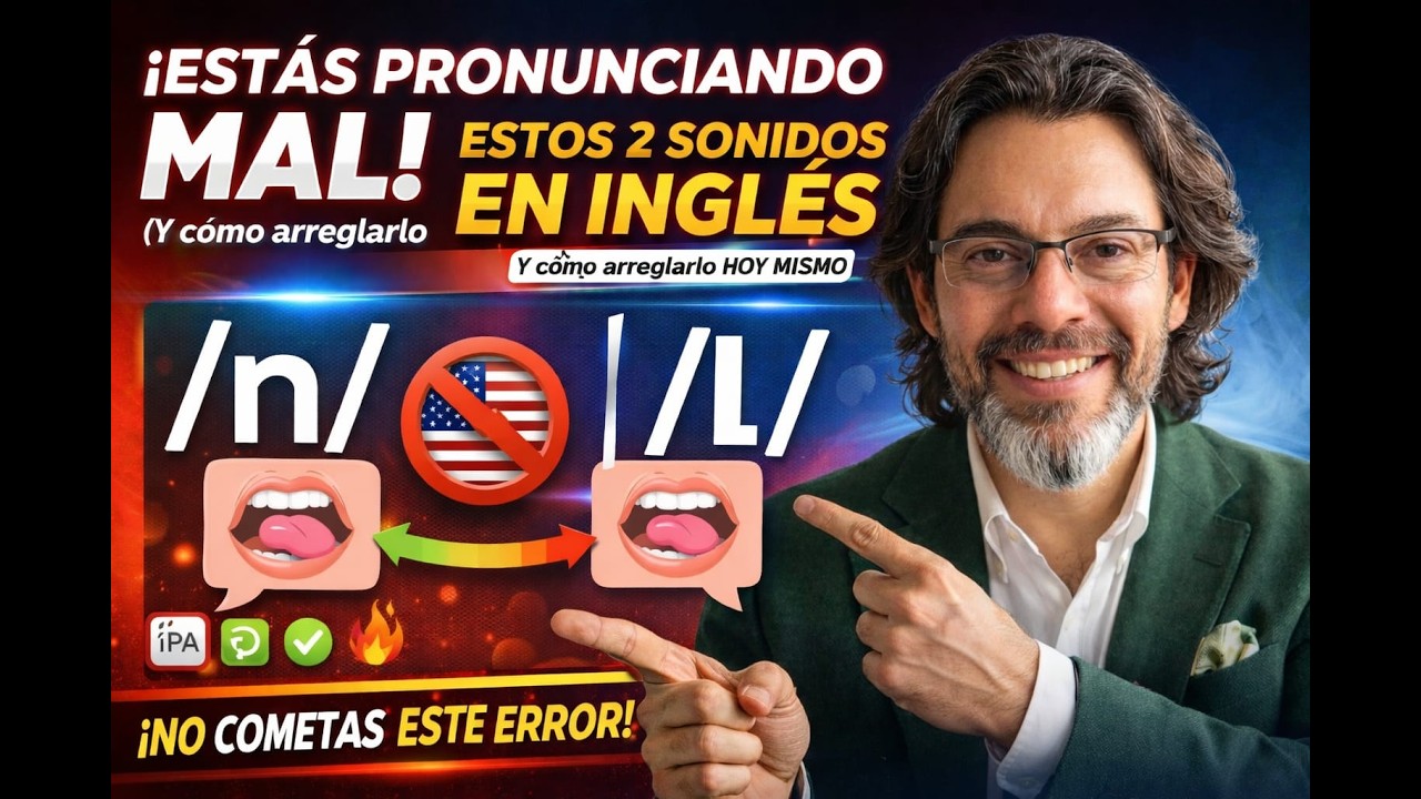 CLAVE, como pronunciar los sonidos /l/ y /n/ en  Inglés.  IPA
