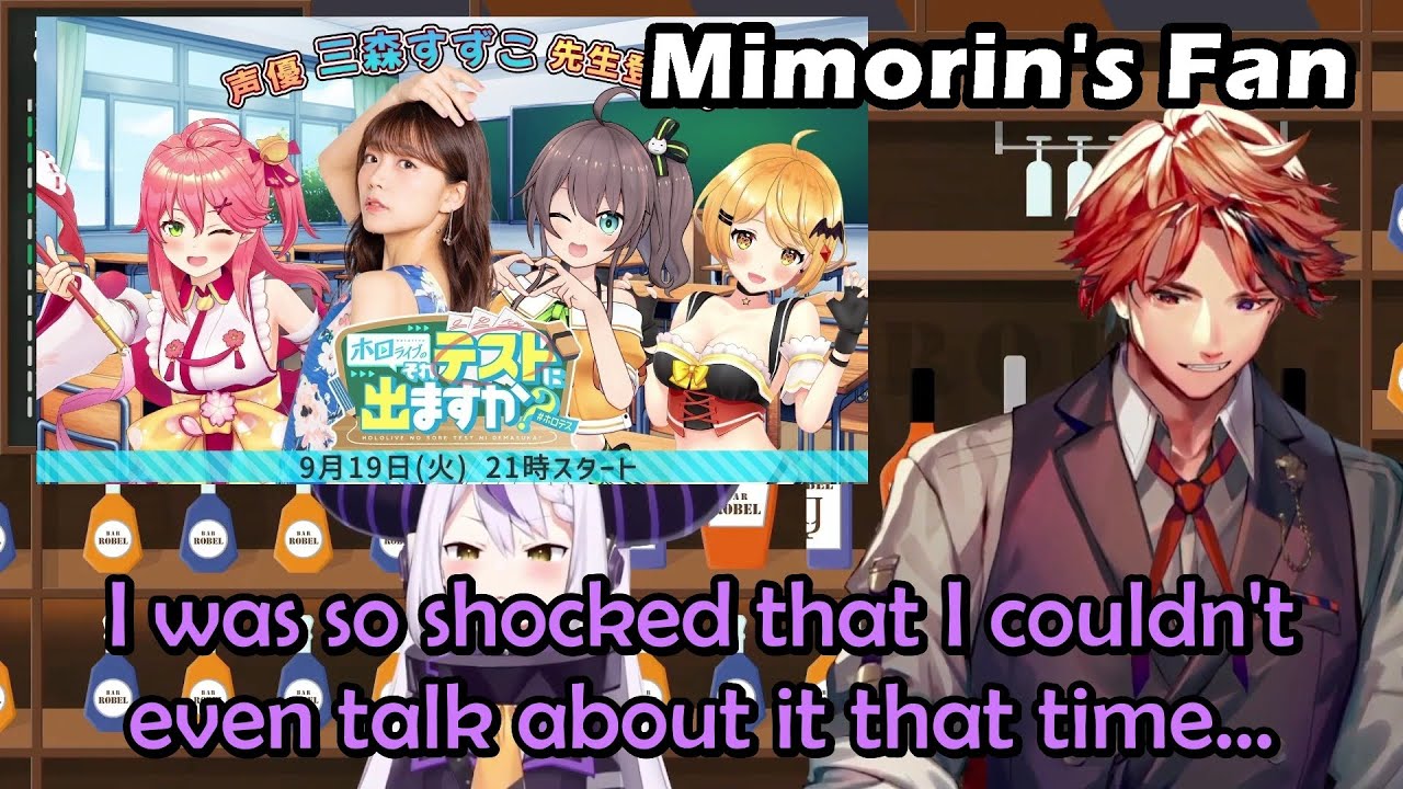 Roberu Just Can't When Laplus Told Him About Her Reaction After Knowing About HoloTest with Mimorin