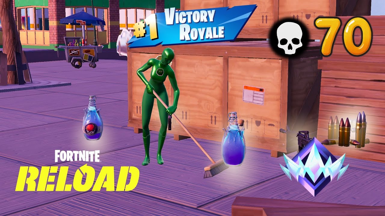 Fortnite ZB Reload | 70 Kill UNREAL Zero Build Squad Ranked Gameplay