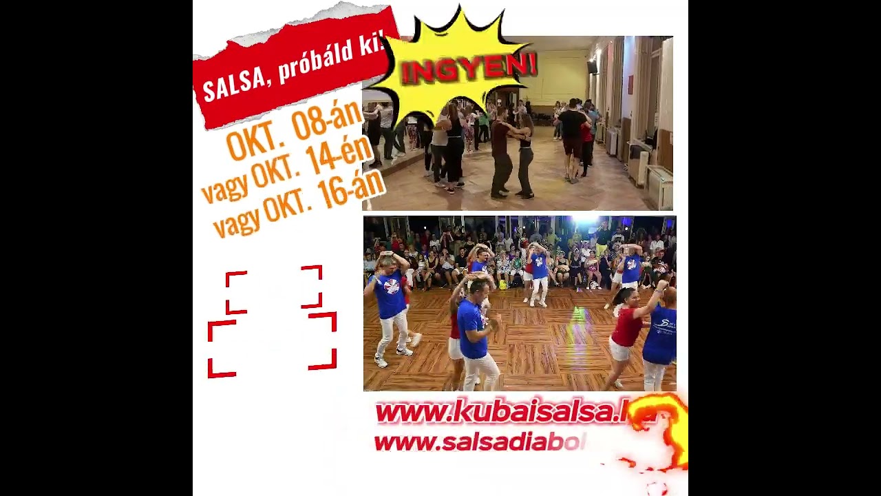 Ingyenes pr&oacute;ba&oacute;r&aacute;val teljesen kezdő kubai salsa tanfolyamok indulnak! #t&aacute;nc #ismerked&eacute;s #sz&oacute;rakoz&aacute;s