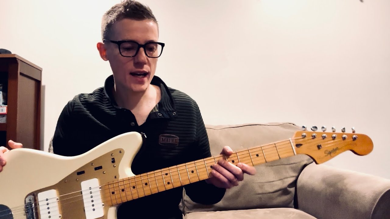 My 40th anniversary Squier Jazzmaster in desert sand with Mastery bridge and tremolo