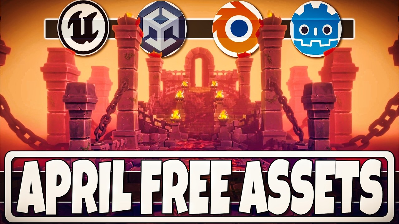 Подборка бесплатных ресурсов для разработки игр за апрель &mdash; Unreal, Unity, Godot, Blender и много...