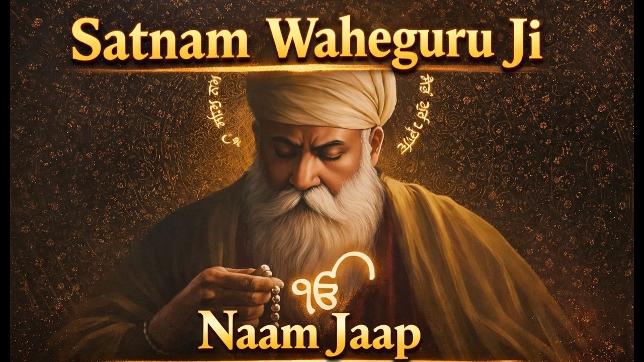 Satnam Waheguru Ji 🙏 Naam Jaap 108 Times | Listen Daily for Peace & Blessings ✨