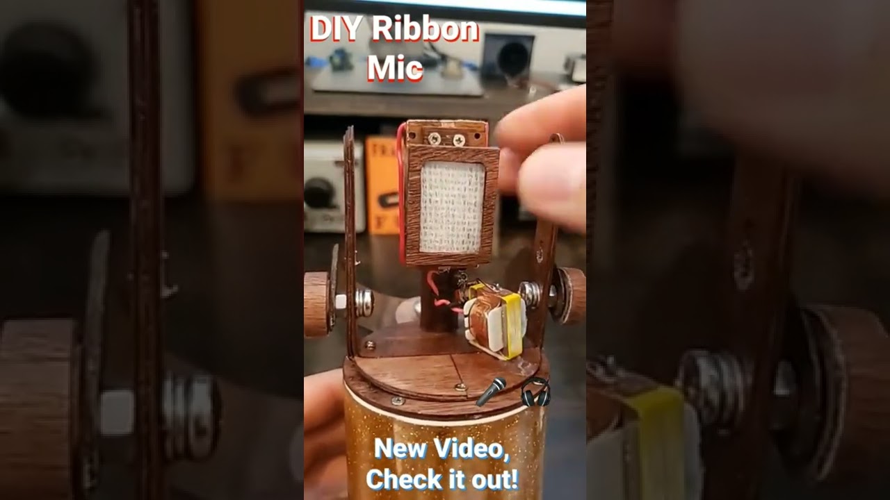 Microphone DIY Ribbon Mic #shorts #microphone #maker