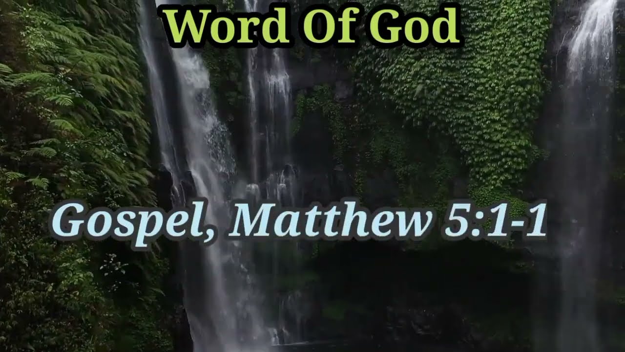 Teachings of Jesus ||Today's Word of God ||Matthew 5:1-12 ||6th June 2022