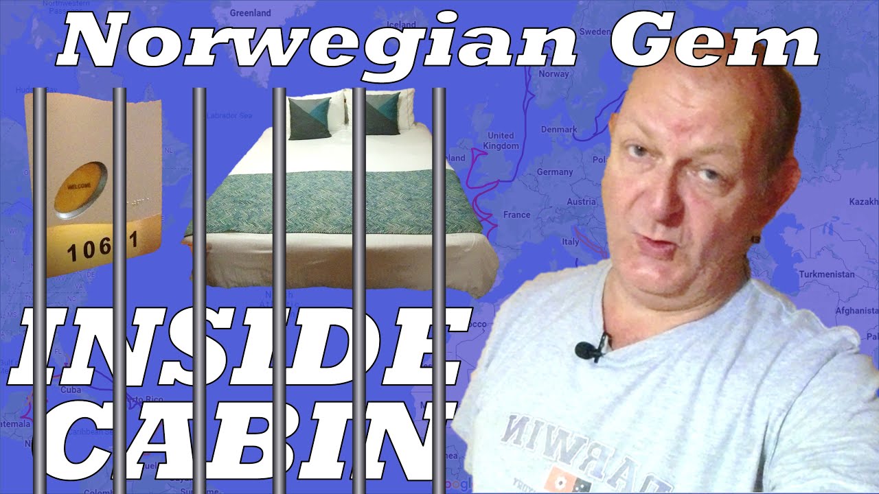 Norwegian Gem INSIDE Cabin Tour - Cabin 10611 plus Balcony Cabin 10606