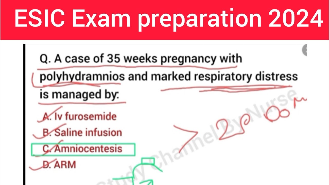 ESIC question paper for staff nurse||Practice Paper for ESIC||ESIC exam preparation 2024||