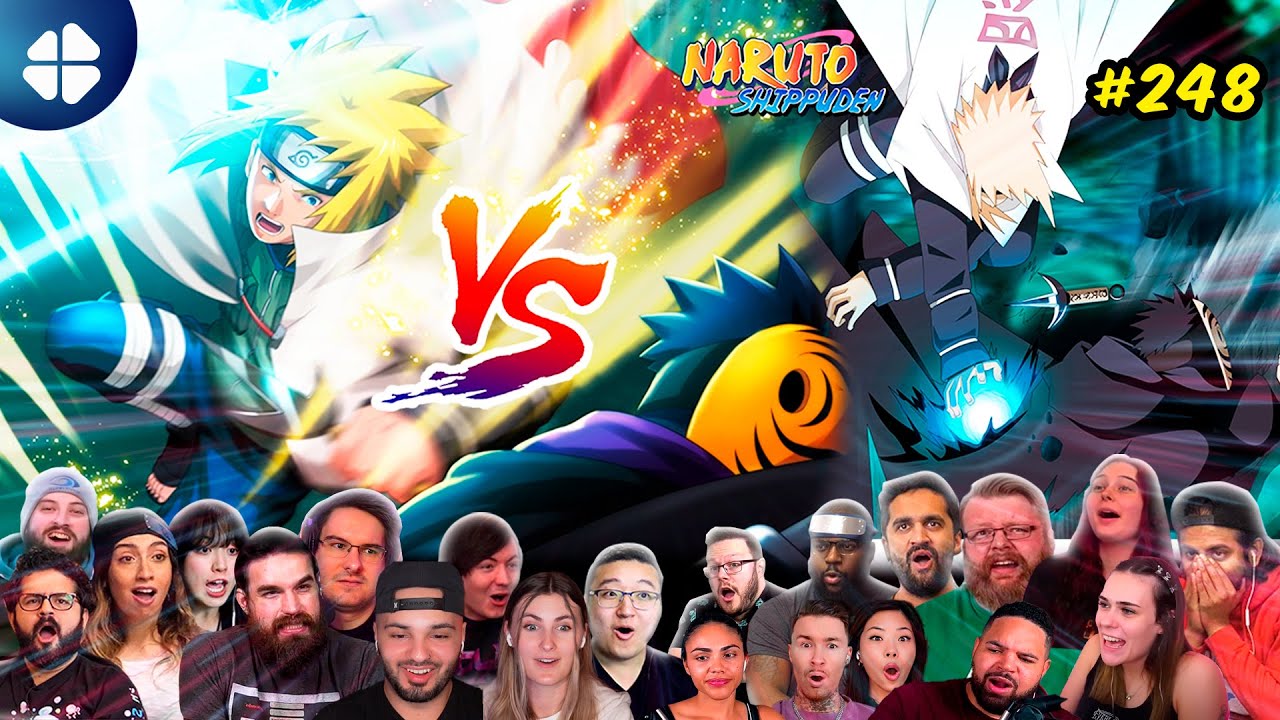 Minato vs Obito | Shippuden Episode 248 Mega Reaction Mashup | ナルト 疾風伝] [海外の反応]