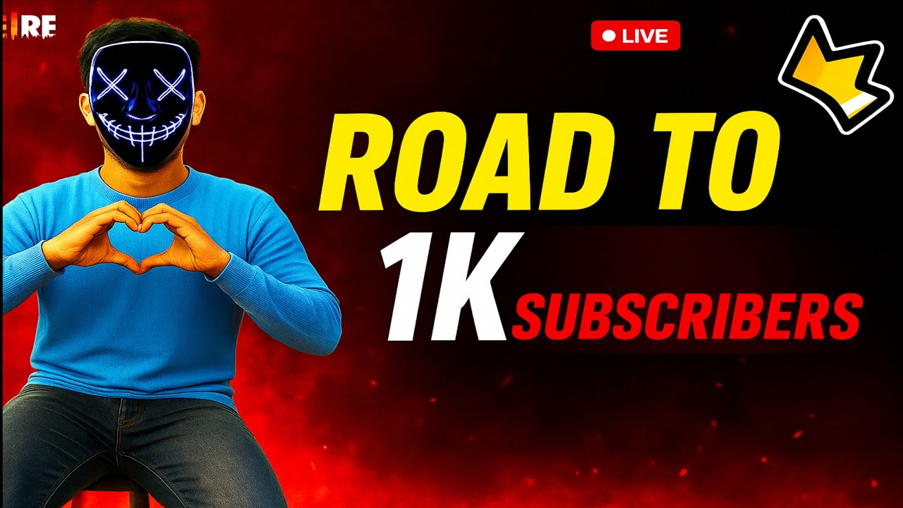 Live 🔴 Road To 1k Subscribe free fire