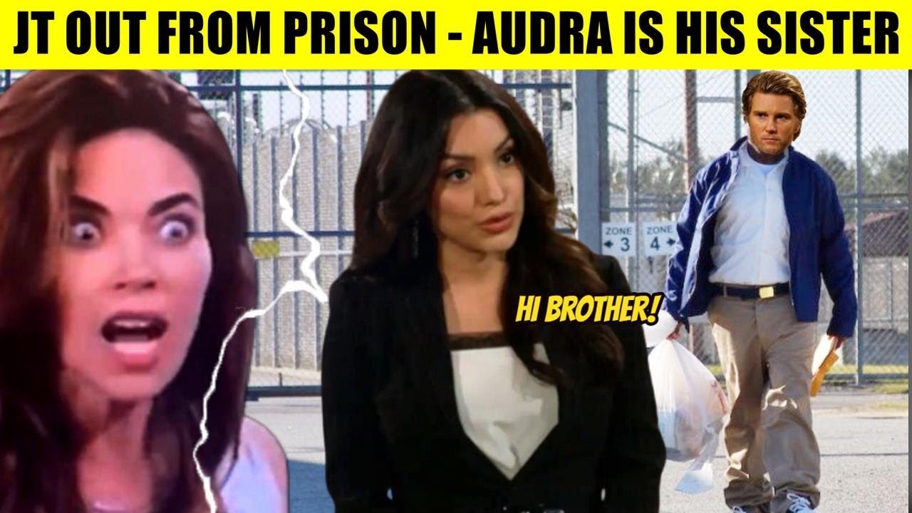 CBS Y&R Spoilers Shock: JT is released from prison - Audra is his sister and will avenge Victoria