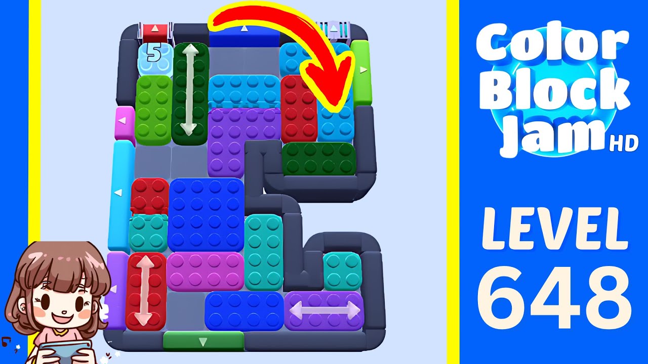 Color Block Jam Level 648 Solution Walkthrough