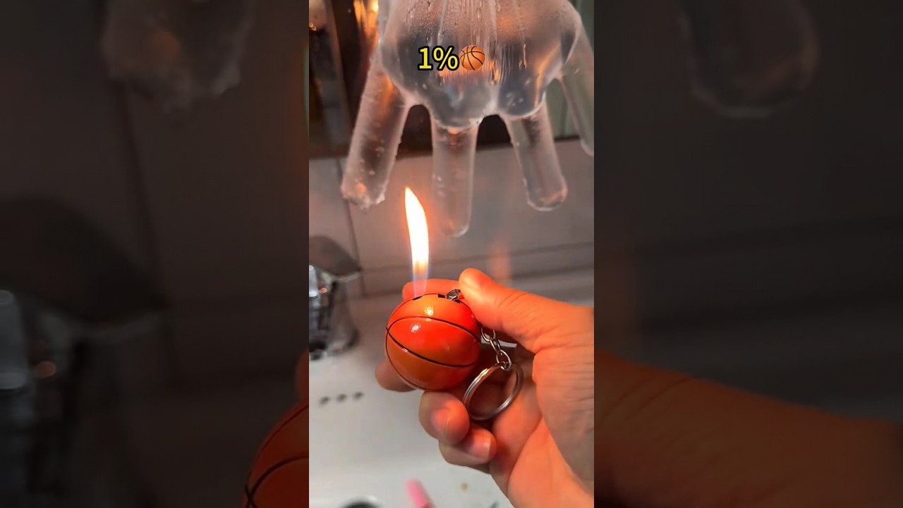 Lighter vs plastic hand water 💦 Which lighter is the most powerful? #creativelighter