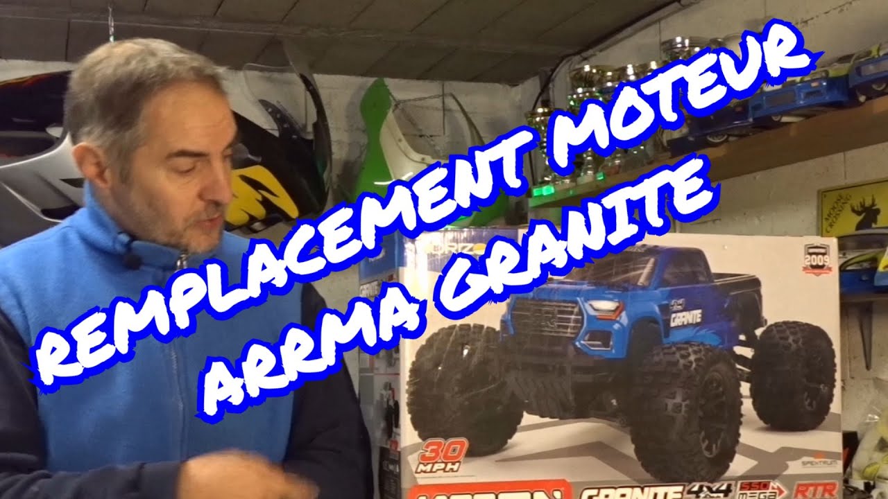 Je remplace le moteur d'un Arrma Granite