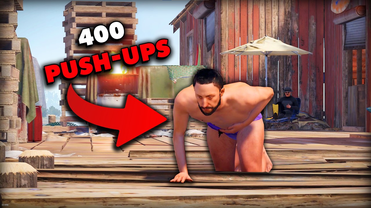 I did 400 Pushups while Playing Rust
