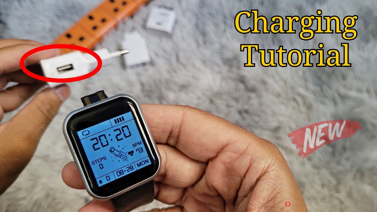 How To Charge Y68 / D20 / 116 Plus Fitpro Smartwatch? | Charging Tutorial