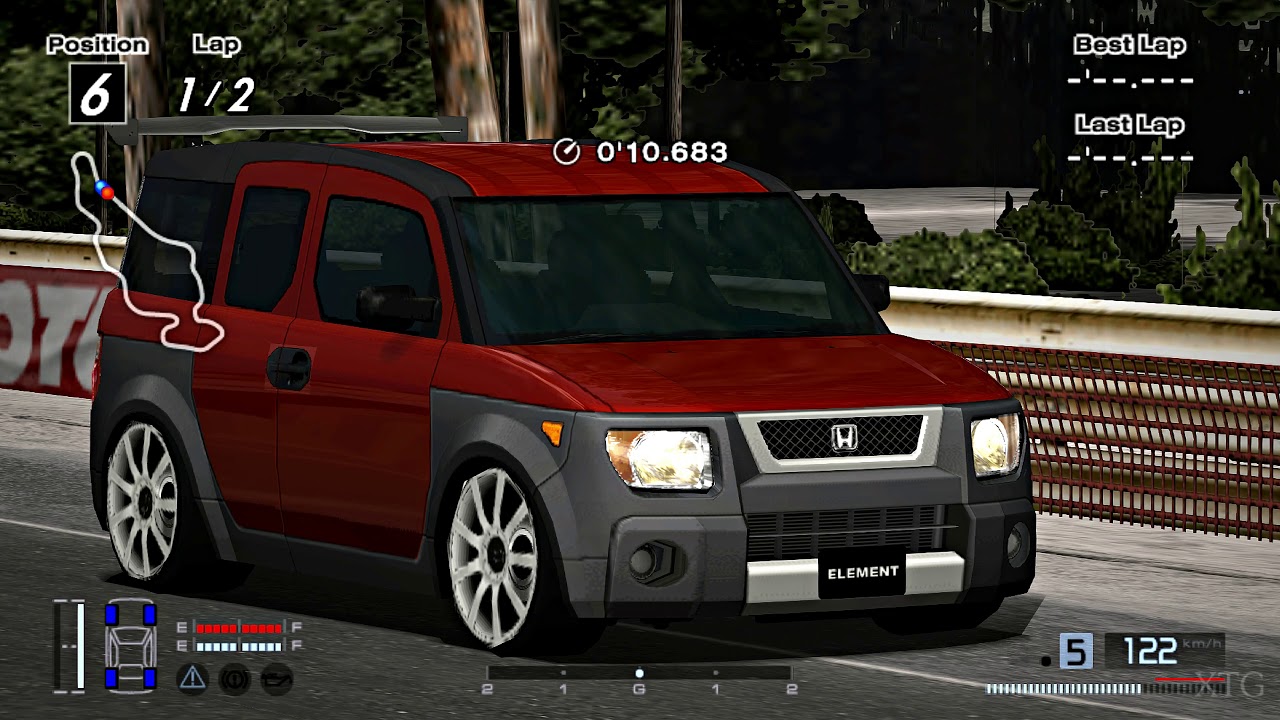[#1553] Gran Turismo 4 - Honda ELEMENT '03 (HYBRiD) PS2 Gameplay HD