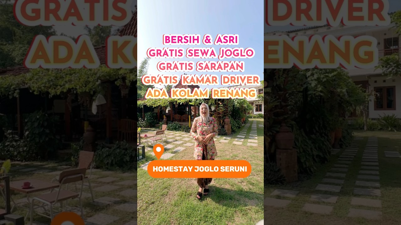 HOMESTAY JOGLO SERUNI - Bersih dan Asri, Ada Kolam Renang #jogja #homestayjogja