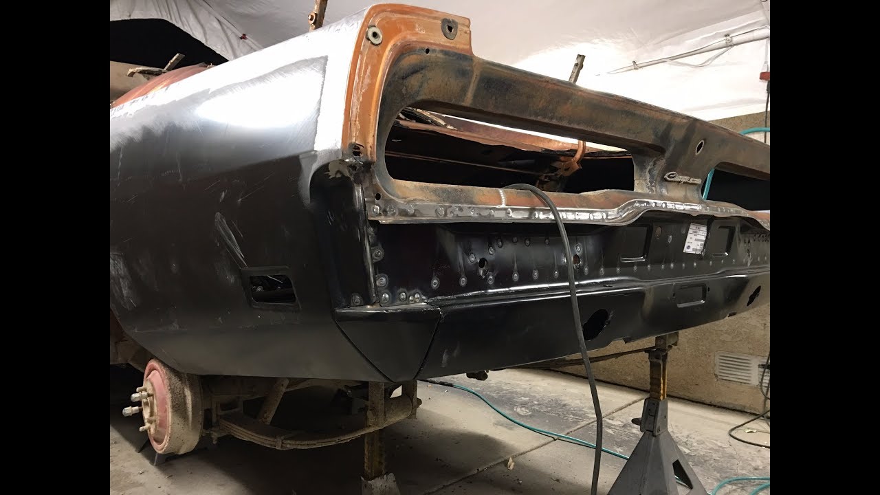 Cutting up and replacing the rotted panels on a Big Block 1969 Dodge Charger