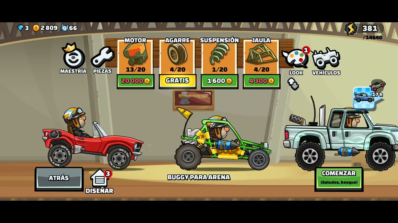 Jugando HILL CLIMB 2