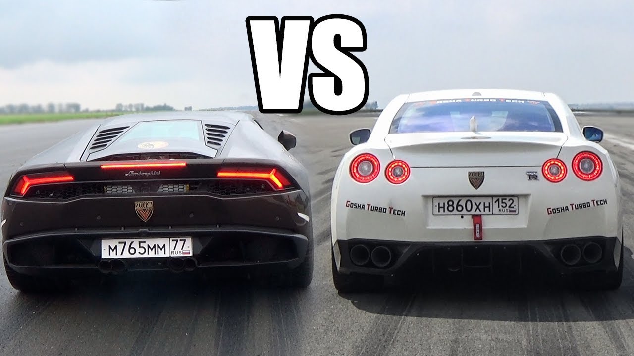 Nissan GTR R35 vs Lamborghini Huracan - LAUNCH CONTROL!🚀🚀