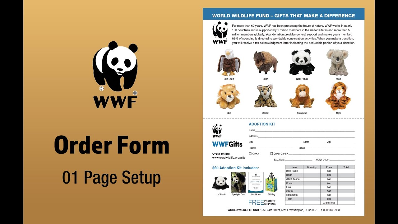 01 WWF Order Form Page Setup