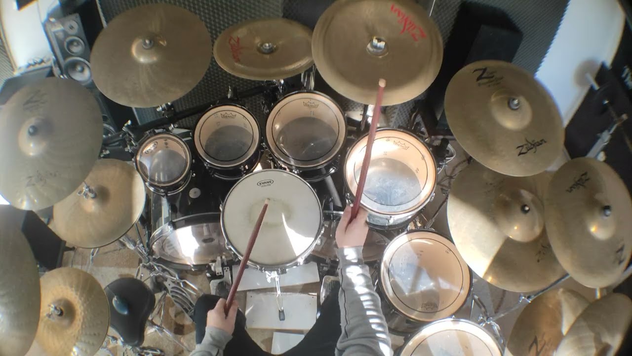 Behemoth - God=Dog ✝️=🐕 (drum cover) (4K) (Mareczko drummer na YouTube 👹🥁)