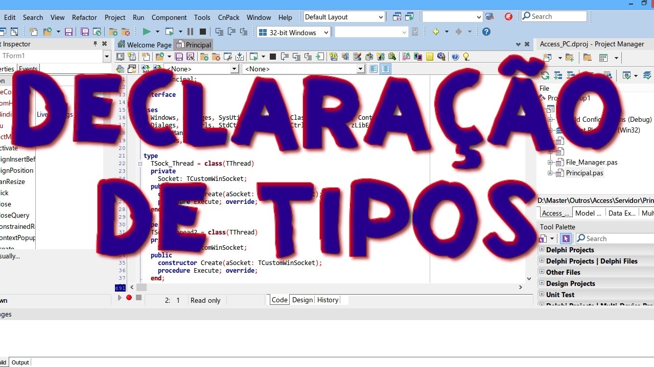 4 - Declaração de Tipos