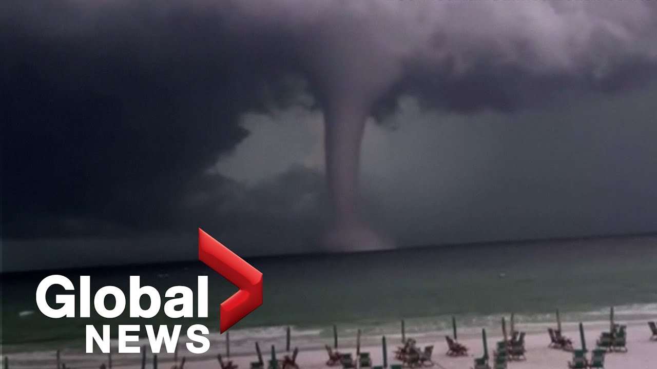 Huge waterspout spotted during 