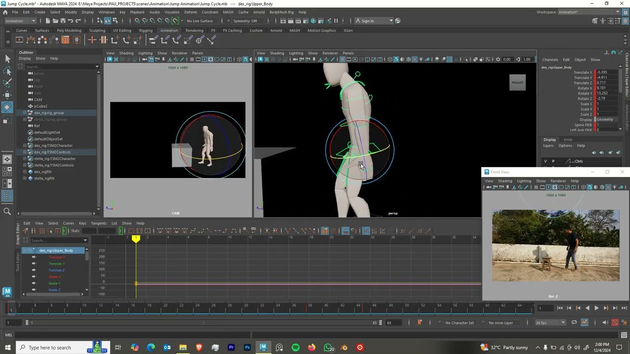 Animating a Jump Cycle in Maya