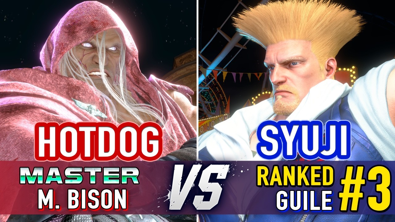 SF6 🤜 HOTDOG (M.Bison) vs SYUJI (#3 Ranked Guile) 🤛 SF6 High Level Gameplay
