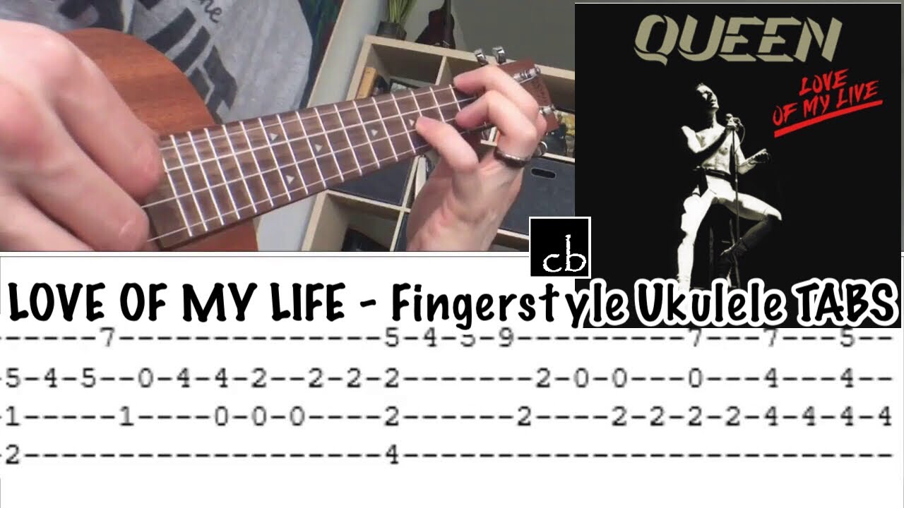 LOVE OF MY LIFE (Queen) FINGERSTYLE Ukulele TUTORIAL