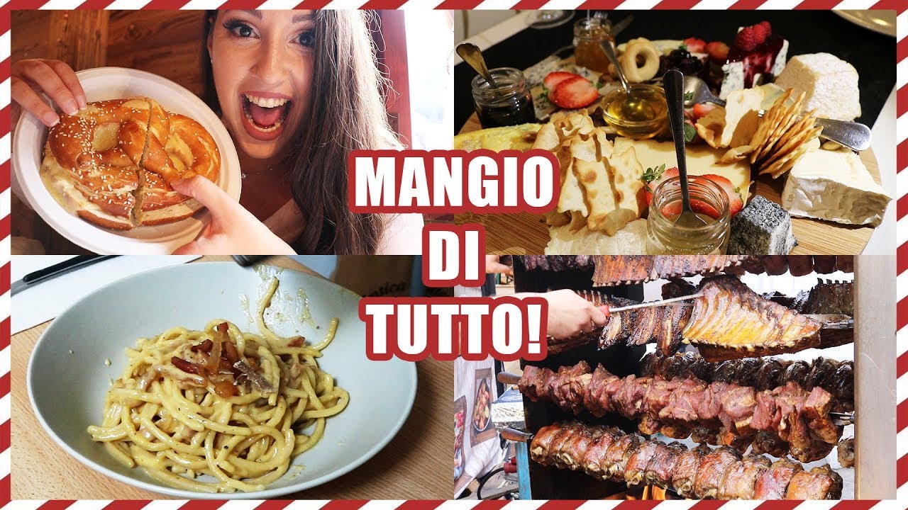 MANGIO di TUTTO ai MERCATINI TIROLESI DI AREZZO + ricetta CARBONARA AL TARTUFO BIANCO. VLOGMAS #1