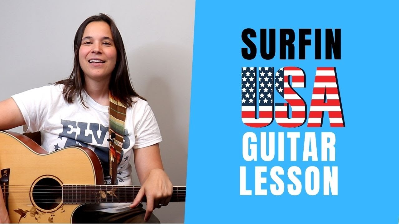 Как играть Surfin USA — урок игры на гитаре с крутым вступлением
