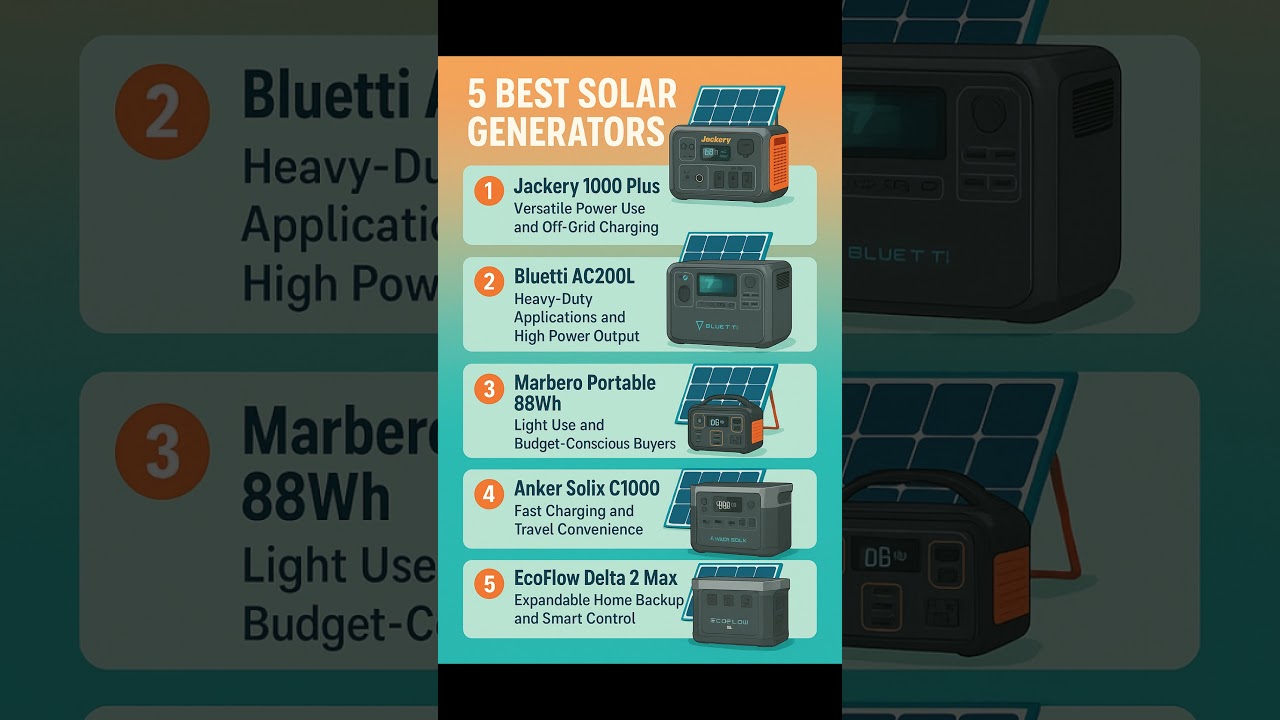 Top 5 Best Solar Generators in 2025