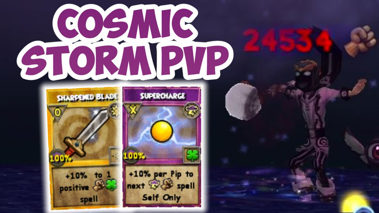 Wizard101: Cosmic Storm PVP | MAX PIP SUPERCHARGE!!