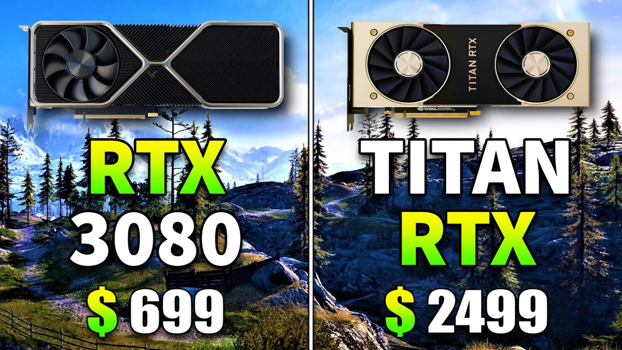 RTX 3080 10GB vs TITAN RTX 24GB | PC Gameplay Benchmark Tested in 12 Games