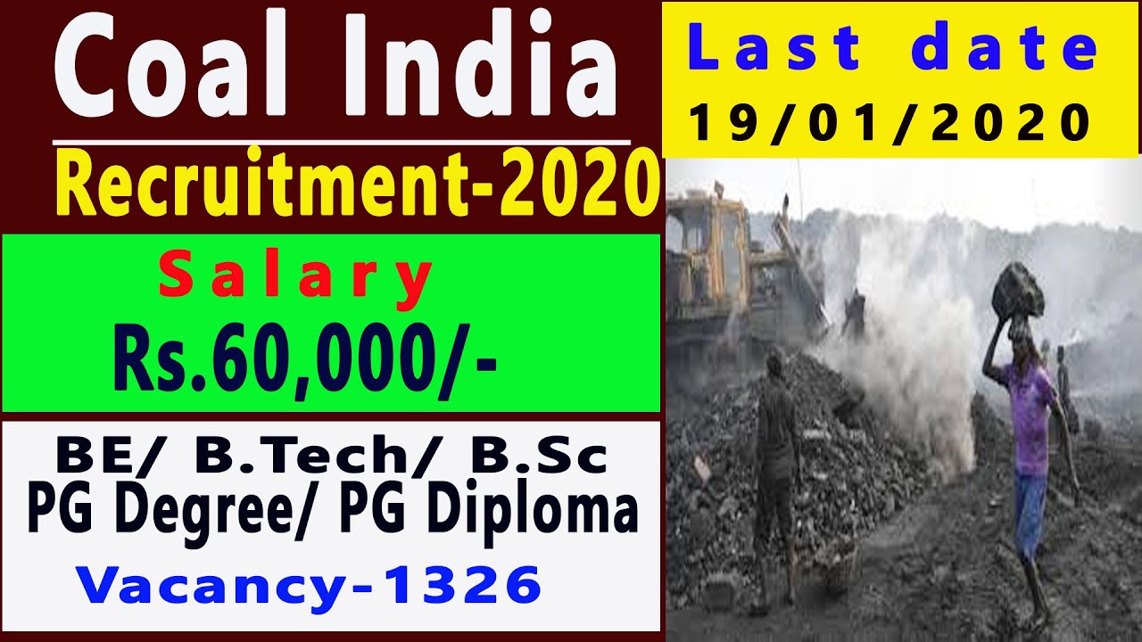 Coal India Recruitment 2019-20 | Salary-60,000/- | Vacancy-1326 for Management Trainee | Sankalp402