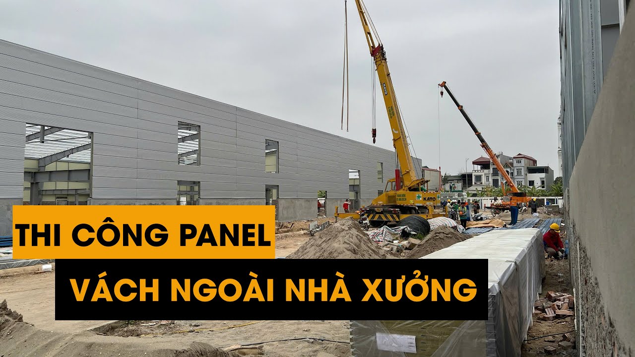 Chi Tiết Thi Công Panel Chống Cháy, Panel Bông Khoáng Rockwool, Vách Ngoài Nhà Xưởng - MATHOME®
