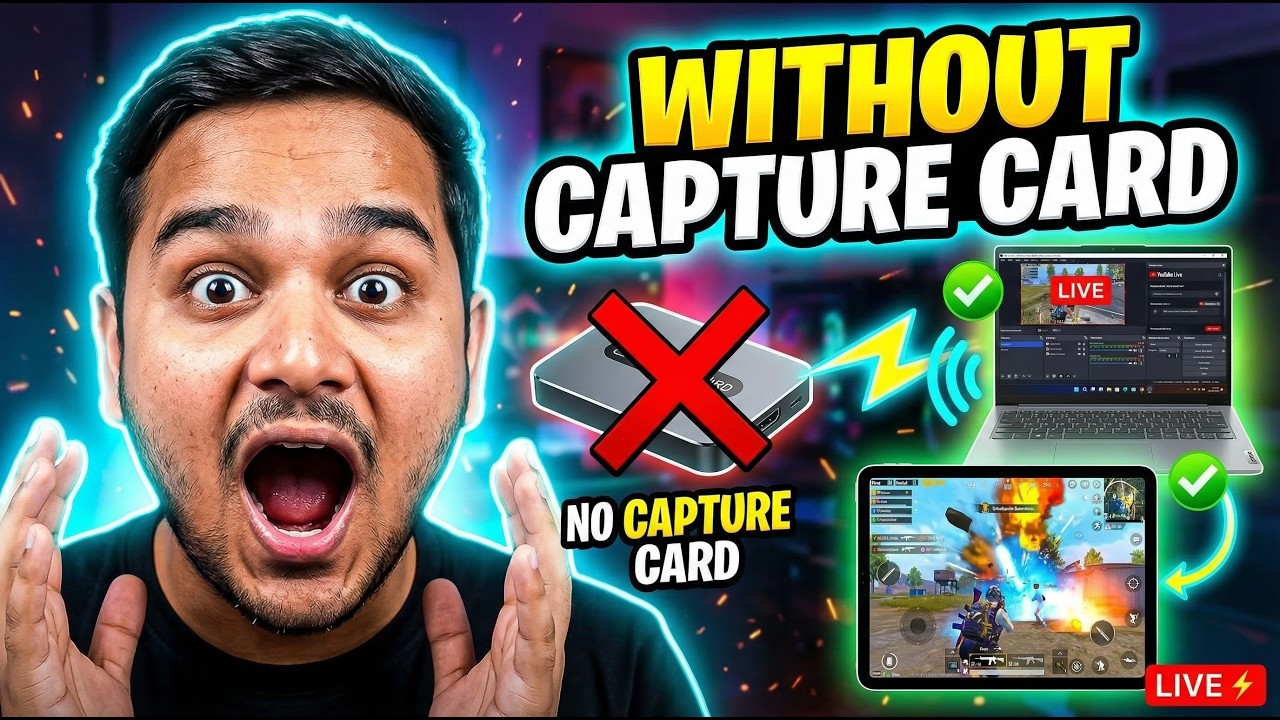 BGMI/PUBG Live Stream on PC WITHOUT Capture Card 🚀 (iPhone/iPad Guide)