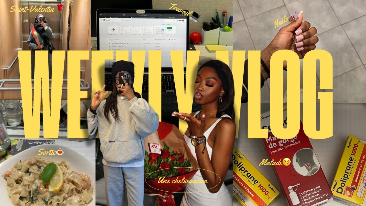 WEEKLY VLOG : SAINT VALENTIN 🌹, SORTIE 🍝, SUPER MALADE 🤧, ACHAT DE CAM&Eacute;RA 📹