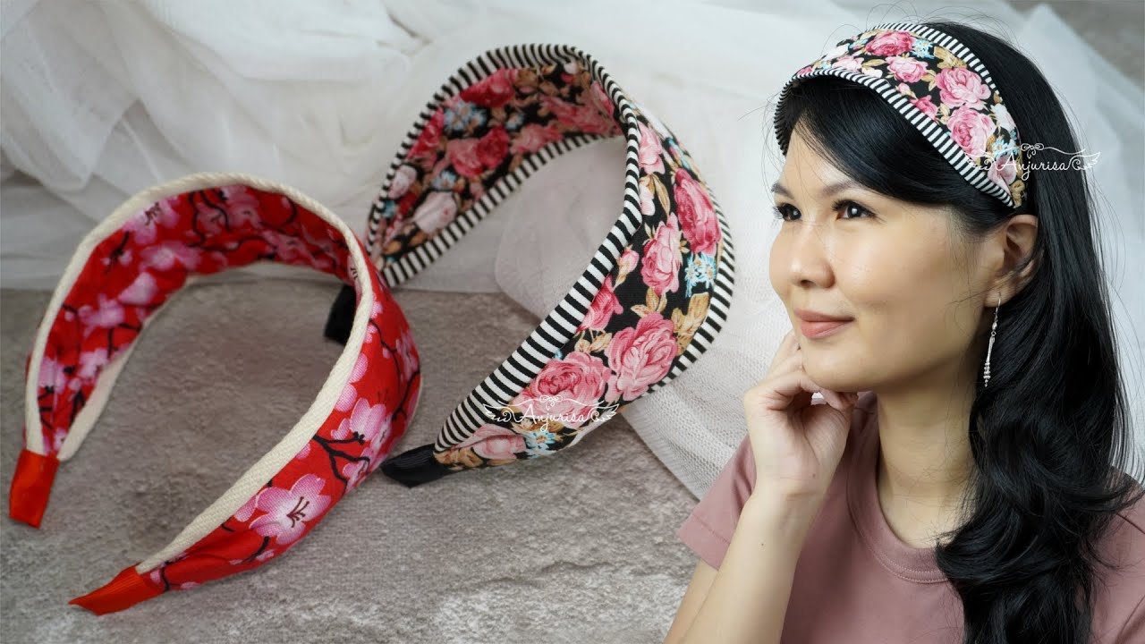 SIMPLE WIDE HEADBAND for Everyday Wear 😍 How to Make Fabric Covered Headbands (with Explanations)