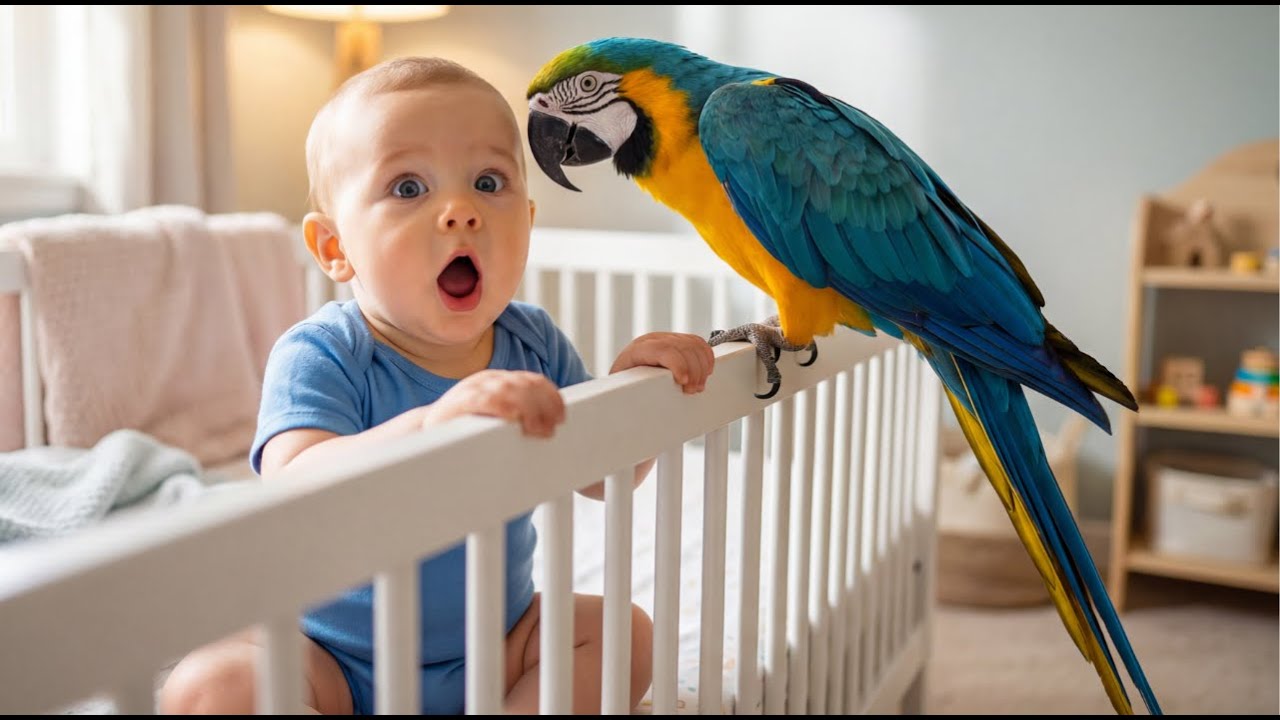 If Camera Wasn't Recording, We Wouldn't Believe What This Parrot Did to the Baby!